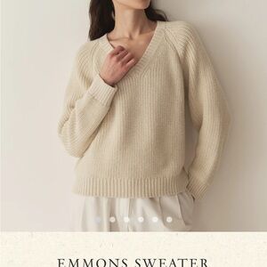 Doen Cream V-Neck Sweater